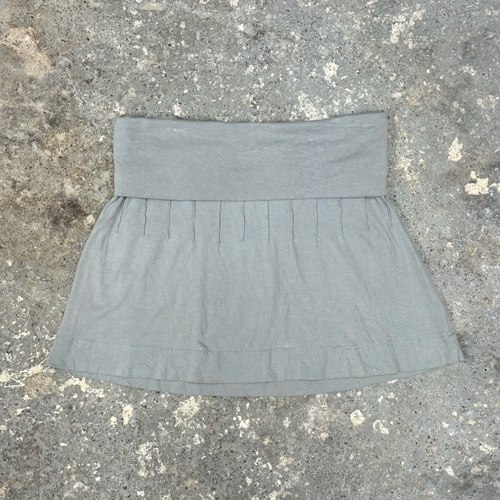Jacob Connexion Grey Fold Over Mini Skirt